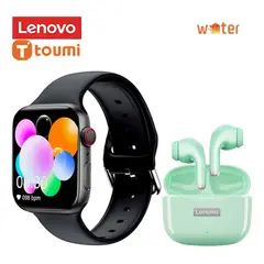 LENOVO - Audífonos LP40 Pro Tws-Verde y Toumi watch S9 Pro -Negro