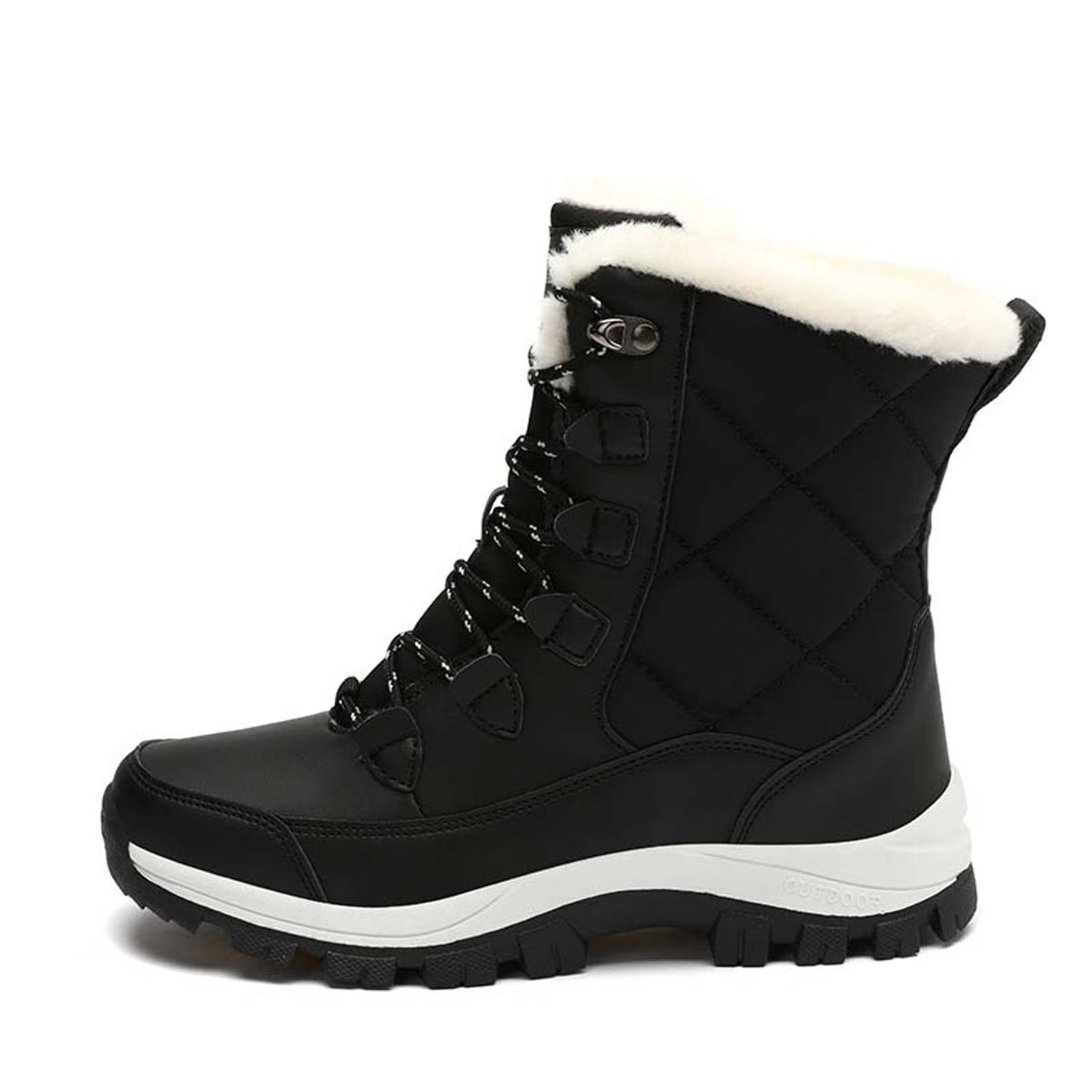 SHANDIAN - Bota temica chiporro mujer zapatos Negro