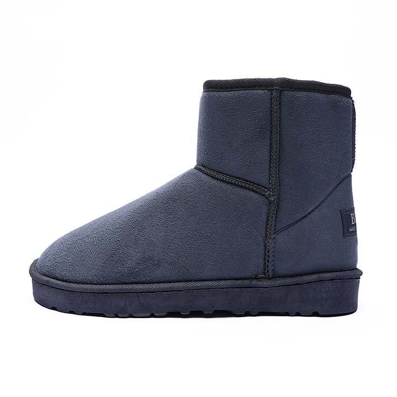 SHANDIAN - Botas mujer con chiporro Invierno Negro.
