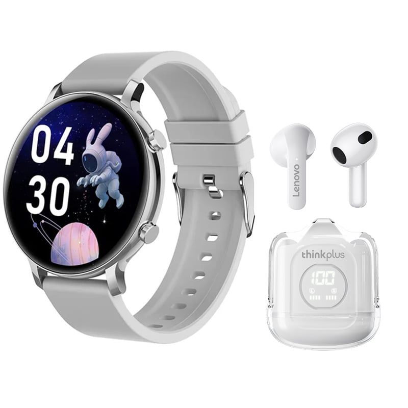 LENOVO - Lenovo XT65 De Audífonos-Blanco y Toumi Fit 3 Pro-W Reloj inteligente