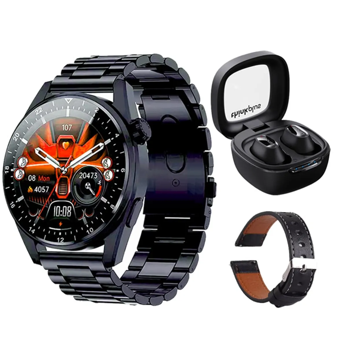 LENOVO - Lenovo XT62 De Audífonos-Negro y Toumi GT-A-B Reloj inteligente