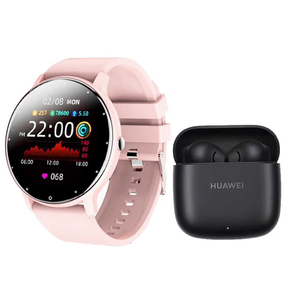 HUAWEI - Huawei  Freebuds se 2 Audífono-Negro y Toumi Fit 2-P Reloj inteligente