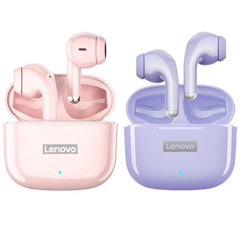 LENOVO - Set de 2 audífonos Lenovo LP40 Pro TWS - Morado y Rosa