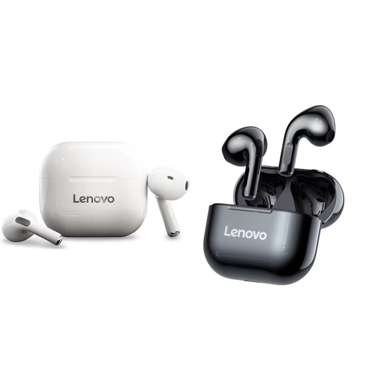 LENOVO - Set de 2 audífonos Lenovo LP40 - Negro + Blanco