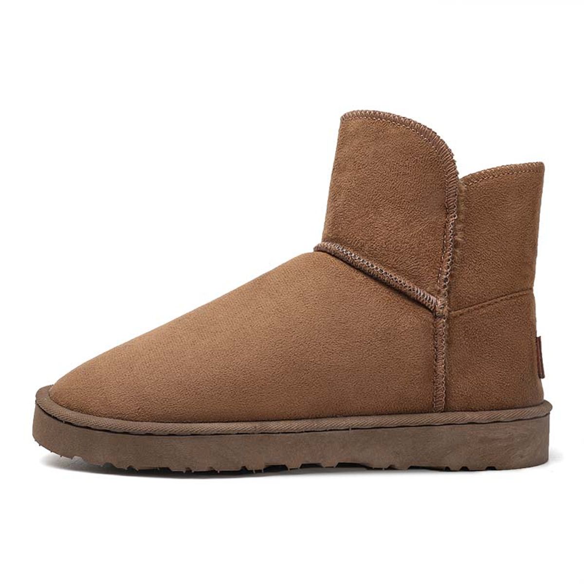 SHANDIAN - Botas mujer con chiporro Invierno Negro