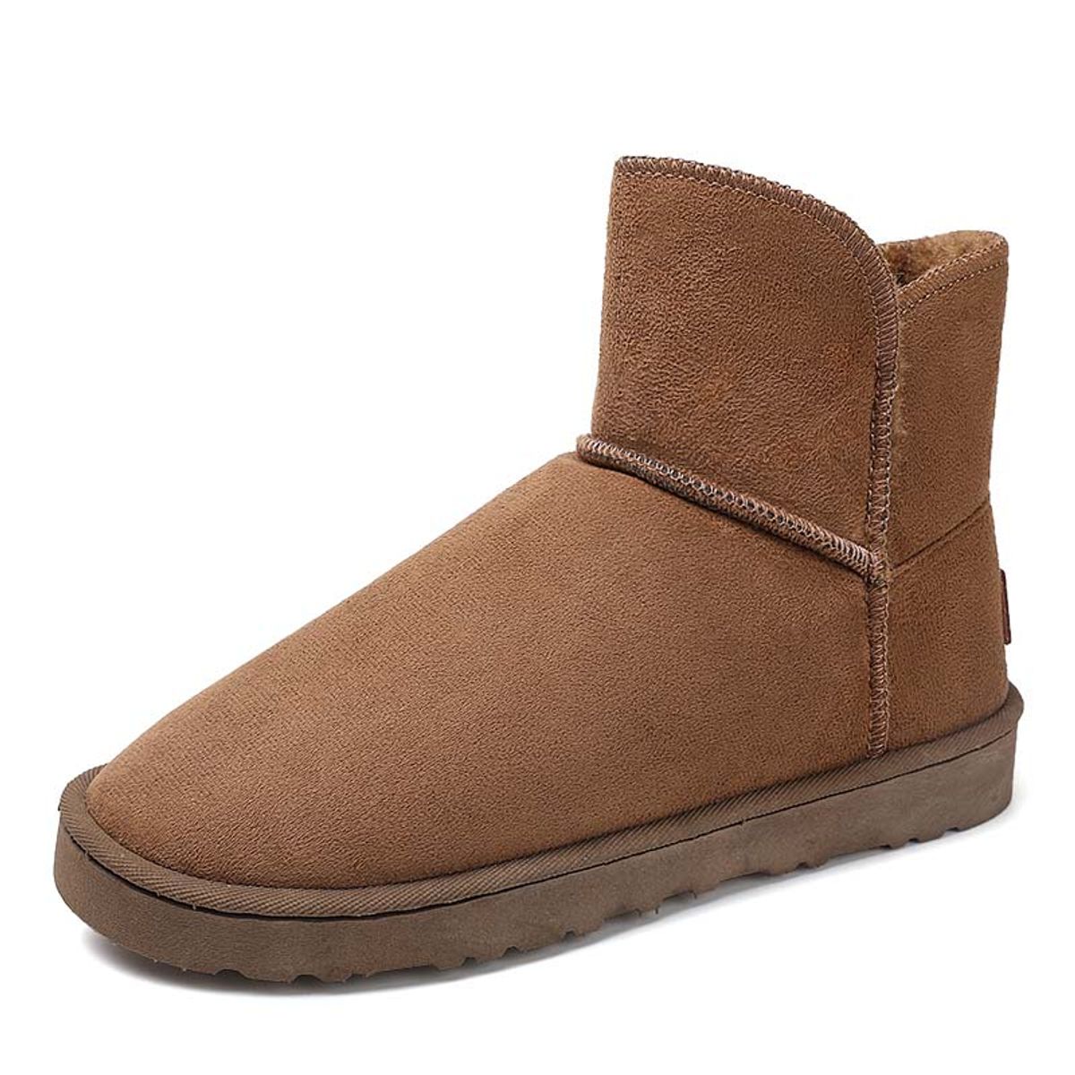 SHANDIAN - Botas mujer con chiporro Invierno Negro
