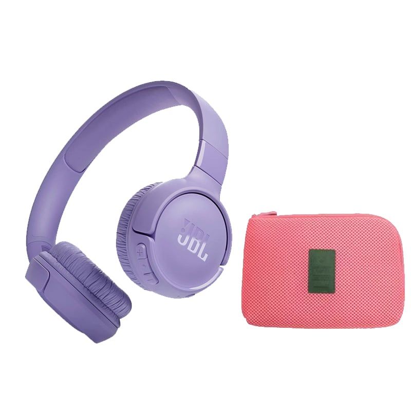 JBL - Audifonos jbl Inalámbrico Tune 520BT-Morado Y Toumi Audífono Estuche-P_