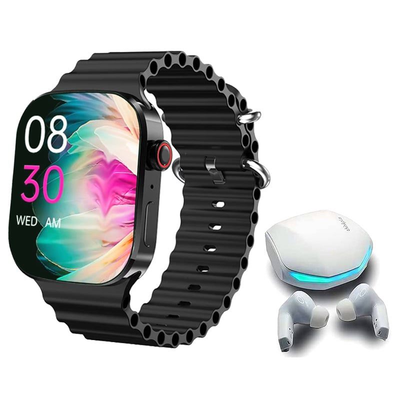 LENOVO - Audífonos Lenovo GM2 PRO-Blanco  y Toumi I9 PRO-B Reloj inteligente