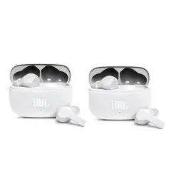 JBL - Set 2 Audífonos Bluetooth WAVE 200 TWS - Blanco