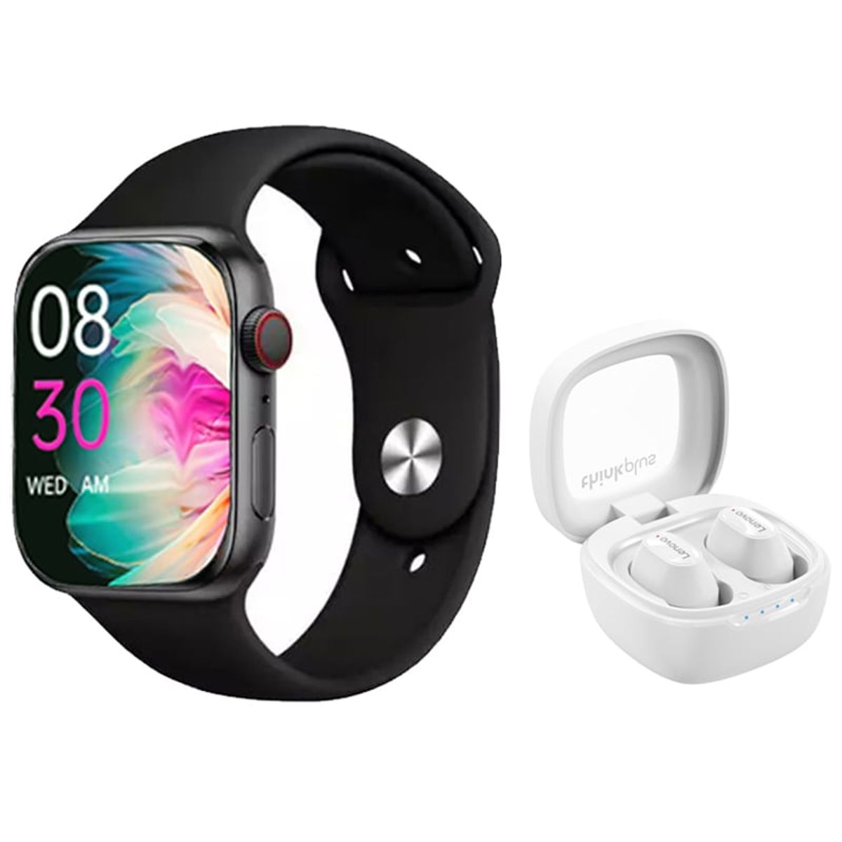 LENOVO - Audífonos Lenovo XT62-Blanco y Toumi S9 PRO-B Watch Reloj inteligente