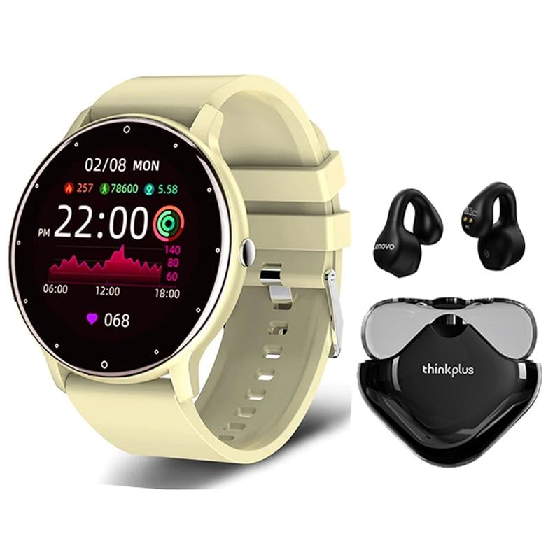 LENOVO - Audífonos Lenovo XT61-Negro y Toumi Fit 2-Y watch Reloj inteligente