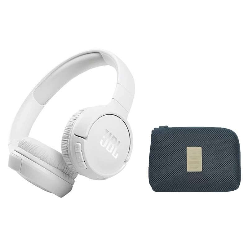 JBL - JBL Audífono Inalámbrico Tune 510BT-Blanco Y Toumi Audífono Estuche-B
