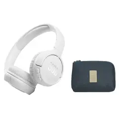 JBL - Audífono Inalámbrico Tune 510BT-Blanco Y Toumi Audífono Estuche-B