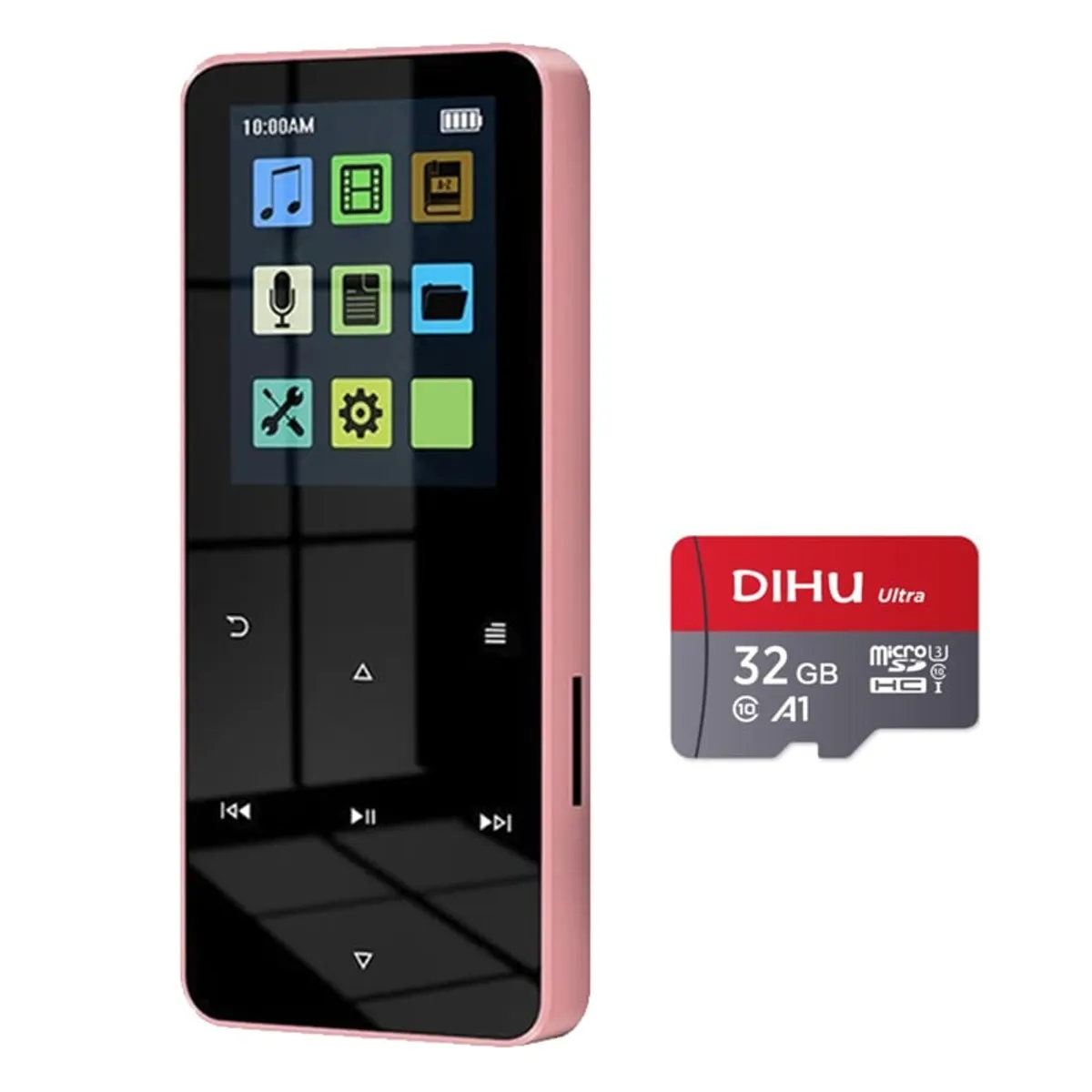 BRO TOUMI - Reproductor Toumi mp3 Bluetooth 20 pulgadas admite tarjetas memoria