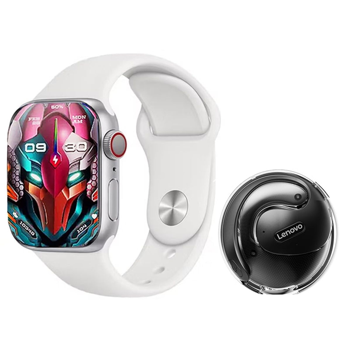 LENOVO - Audífonos Lenovo X15 PRO-Negro y Toumi S9 Pro-W Reloj inteligente