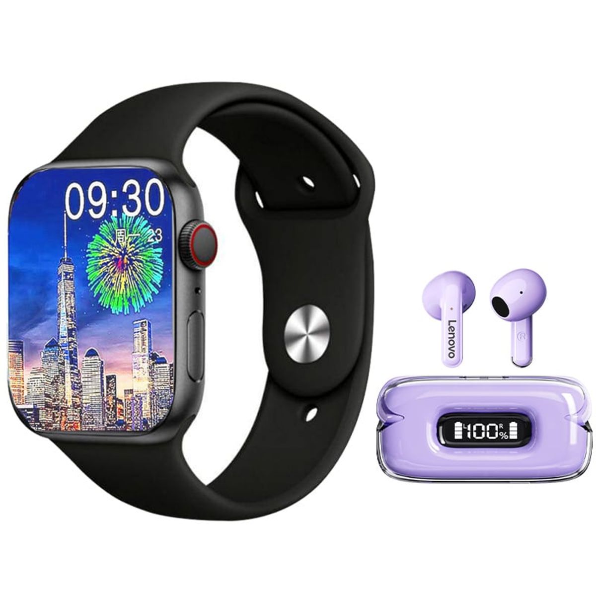 LENOVO - Lenovo X15ii DE Tws-Morado y Toumi watch S9 Pro Reloj inteligente