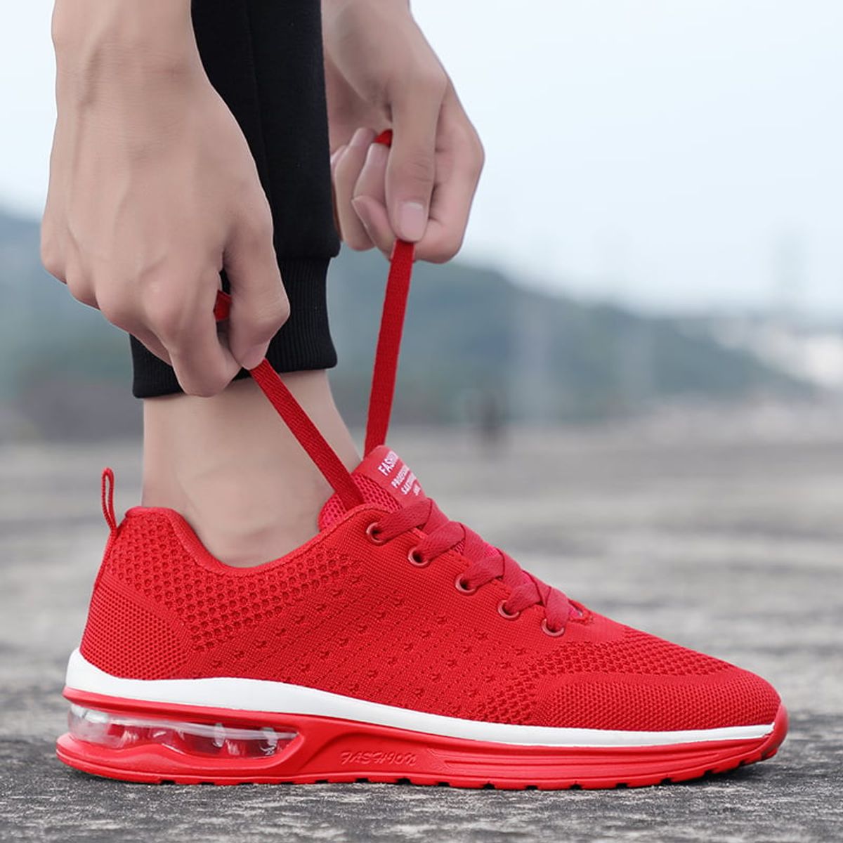 SHANDIAN - Zapatillas Deportivas Plataforma Mujer