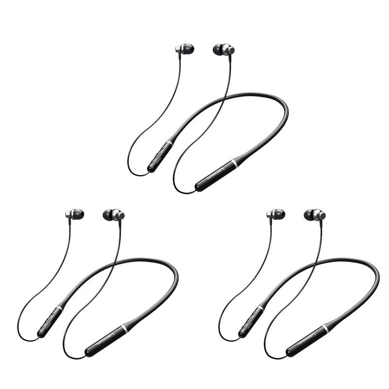 LENOVO - Sets de 3 audífonos inalámbricos magnéticos Lenovo XE05 - Negro
