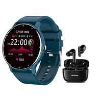 Audífonos xt90 de tws-Negro y toumi fit 2 watch-Bu