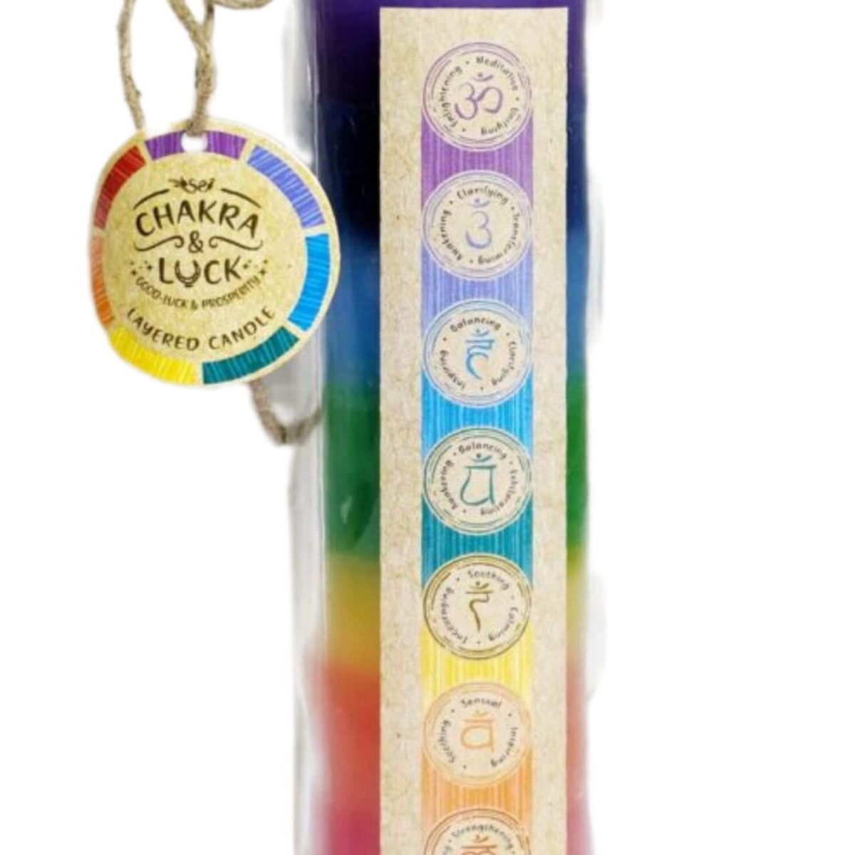 GENERICO - Hermoso Velon 7 Chakras Aromático En Frasco Vidrio 21x5.5cm