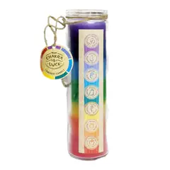 GENERICO - Hermoso Velon 7 Chakras Aromático En Frasco Vidrio 21x5.5cm