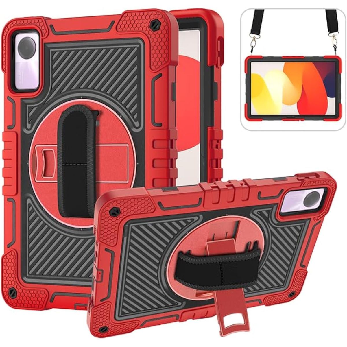 GENERICO - Funda Antigolpes Compatible Con Xiaomi Redmi Pad Se Rojo