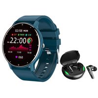 Audífonos xt92 de tws-Negro y toumi fit 2-Bu watch