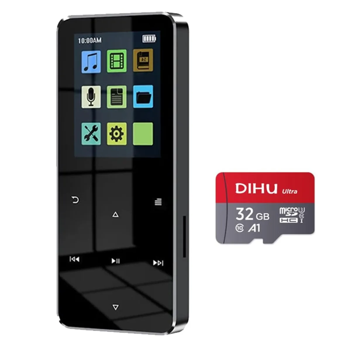 BRO TOUMI - Reproductor Toumi mp3 Bluetooth 20 pulgadas admite tarjetas memoria