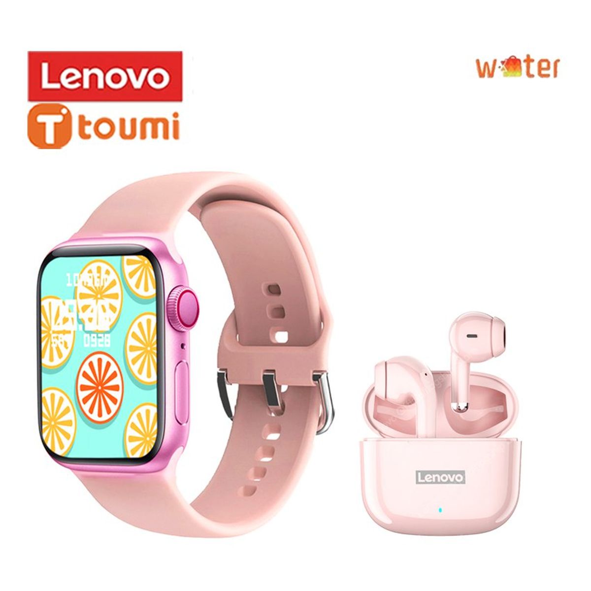 LENOVO - Audífonos Lenovo LP40 Pro Toumi Watch S9 Pro - Rosa
