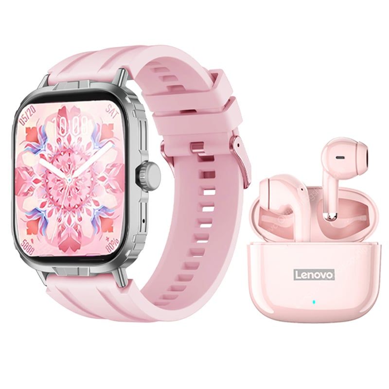 LENOVO - Lenovo LP40 Pro Audífonos tws y Toumi Watch GT-M-Rosa