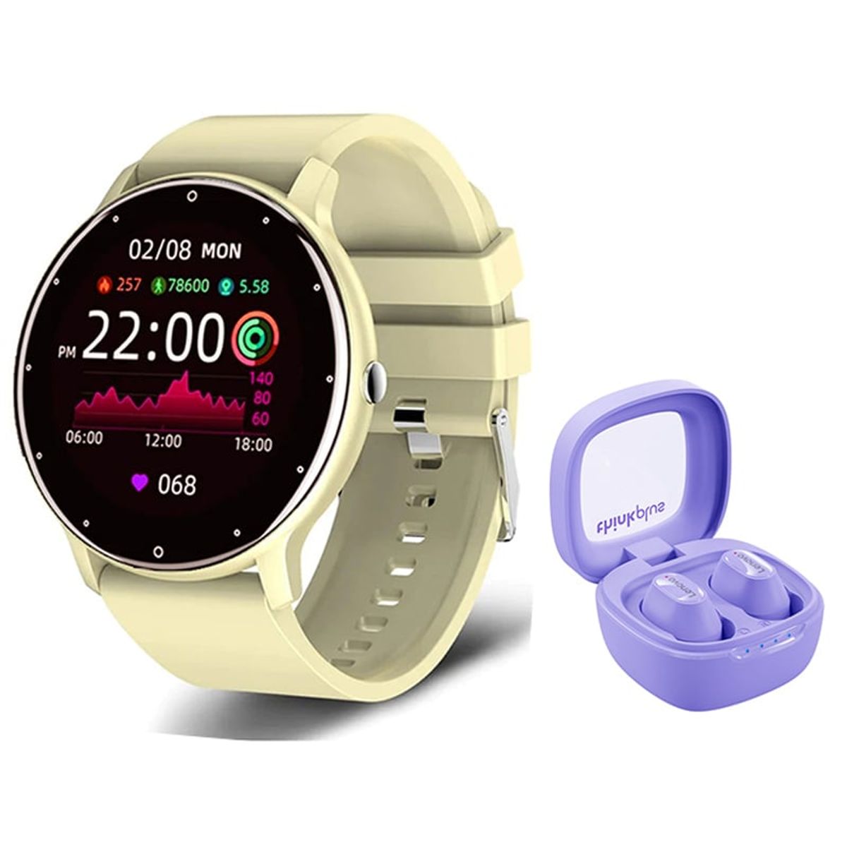LENOVO - Audífonos Lenovo XT62-Morado y Toumi Fit 2-Y watch Reloj inteligente