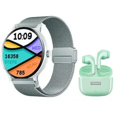 LENOVO - Audífonos LP40 Pro V Bluetooth y Fit Pro-W Reloj inteligente