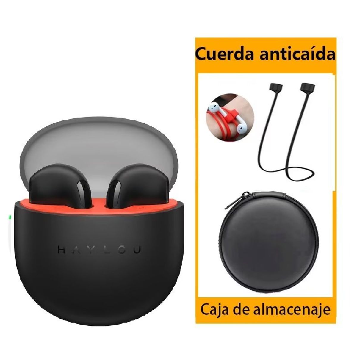 HAYLOU - Haylou X1 Neo audífonos TWS-Negro y Paquete anti perdida