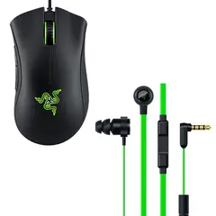 RAZER - Mouse DeathAdder Essential y Audifonos Hammerhead pro V2