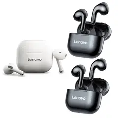 LENOVO - Set 3 De lp40 tws audífonos bluetooth-2Negro+1Blanco