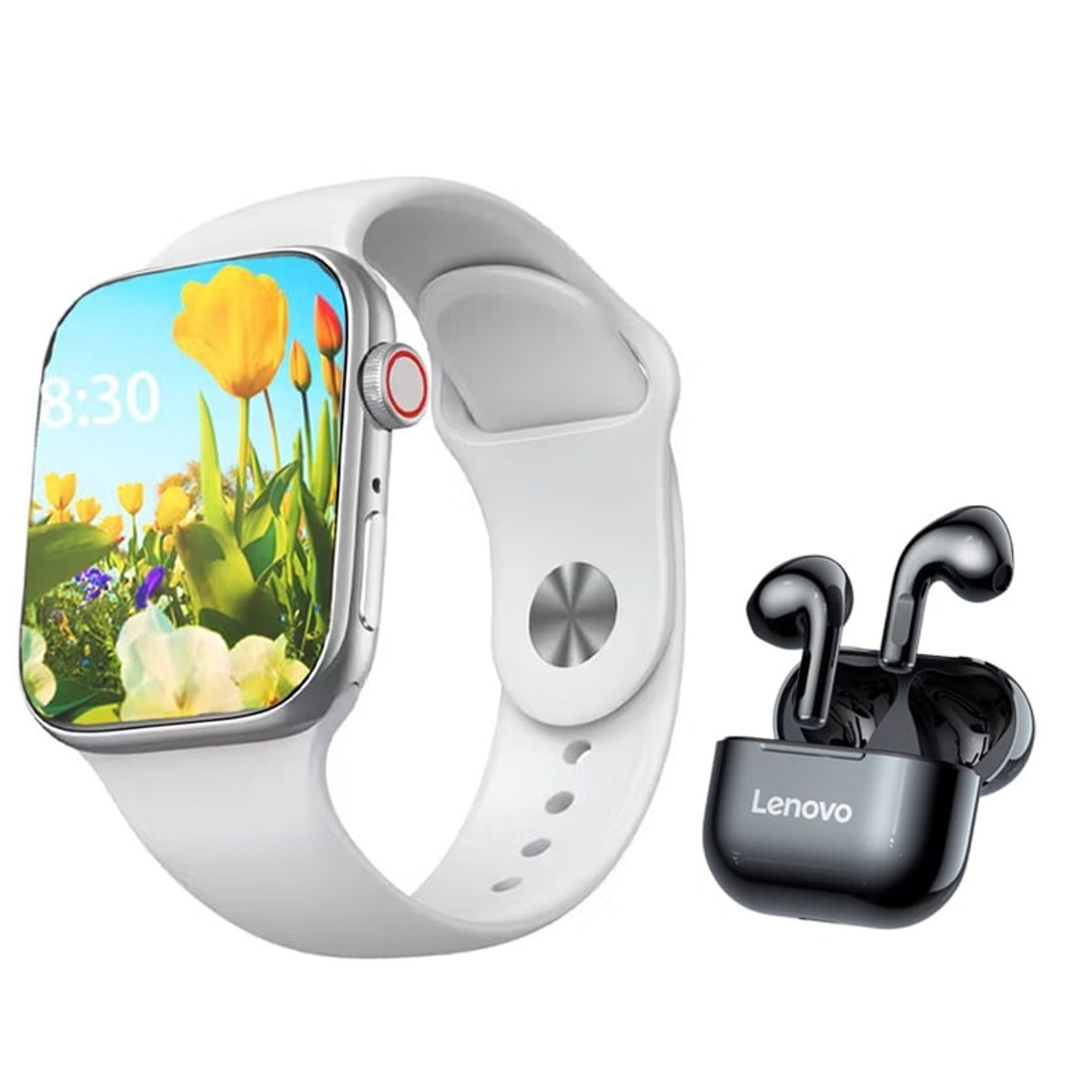 LENOVO - Audífonos Lenovo LP40-Negro y Toumi Watch S9 Pro-Blanco