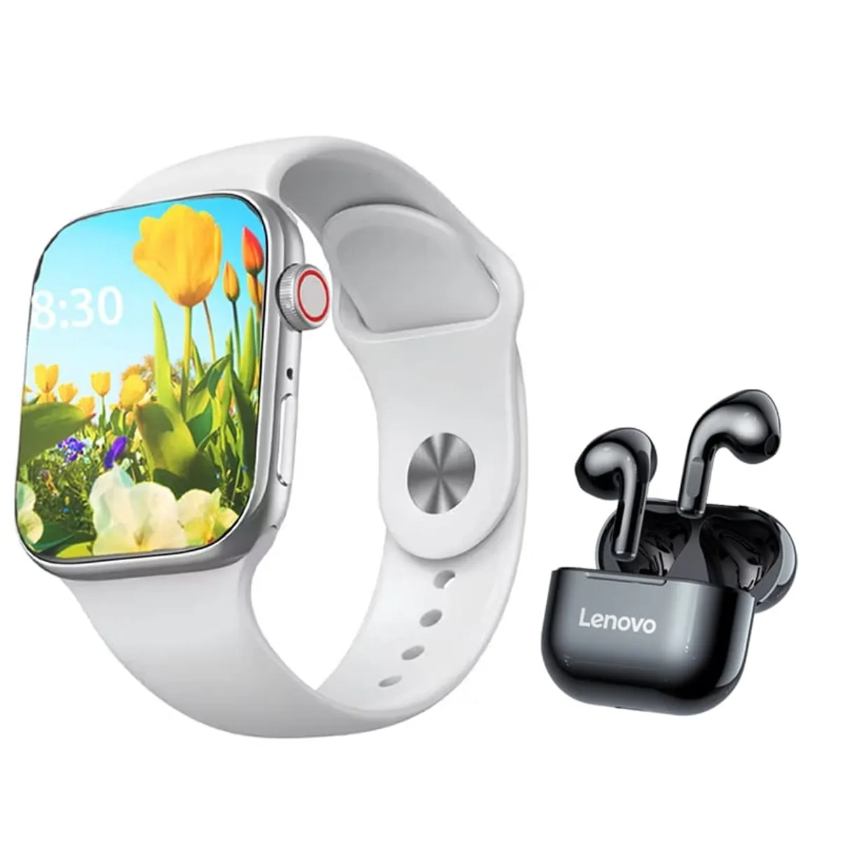 LENOVO - Audífonos Lenovo LP40-Negro y Toumi Watch S9 Pro-Blanco