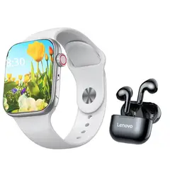 LENOVO - Audífonos LP40-Negro y Toumi Watch S9 Pro-Blanco