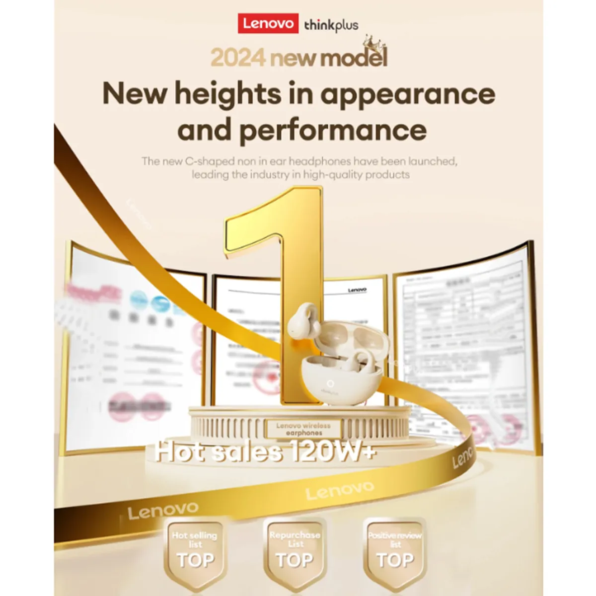 LENOVO - Audífonos Lenovo LP25 Tws Auriculares Bluetooth 54 Earphone-Negro