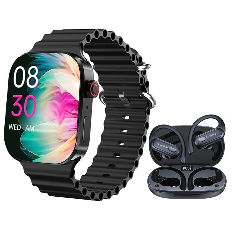 LENOVO - Audífonos Lenovo XT60 De  y Toumi I9 PRO MAX  Reloj inteligente-Negro d