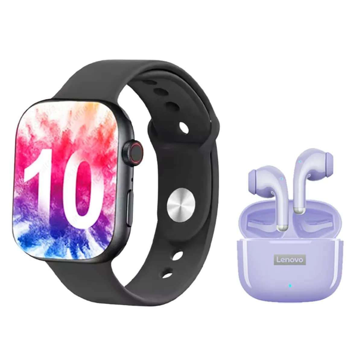 LENOVO - Lenovo LP40 PRO M Audífonos Bluetooth y S10 reloj inteligente B