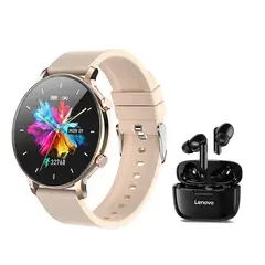 LENOVO - XT90 De Audífonos-Negro y Toumi Fit 3 Pro-G Reloj inteligente
