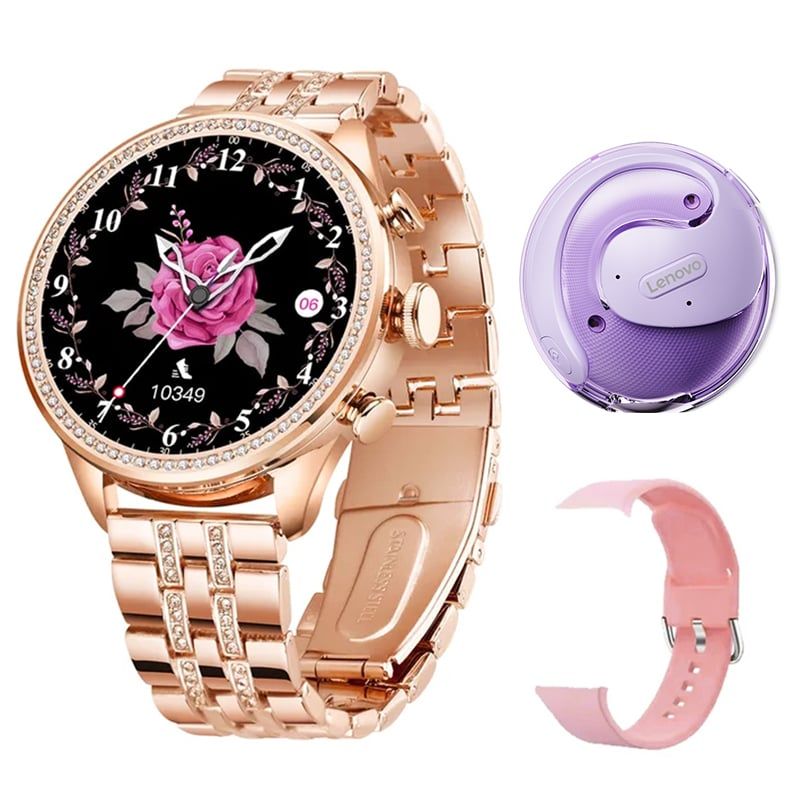 LENOVO - Audífonos Lenovo X15 Pro-Morado y Toumi GT-Q-P Reloj inteligente