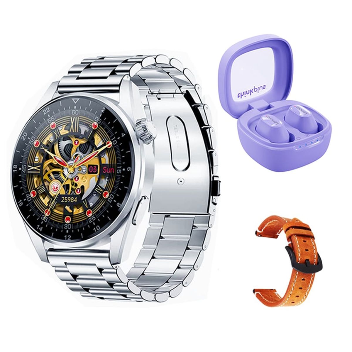 LENOVO - Lenovo XT62 De Audífonos-Moradoy Toumi GT-A-W Reloj inteligente