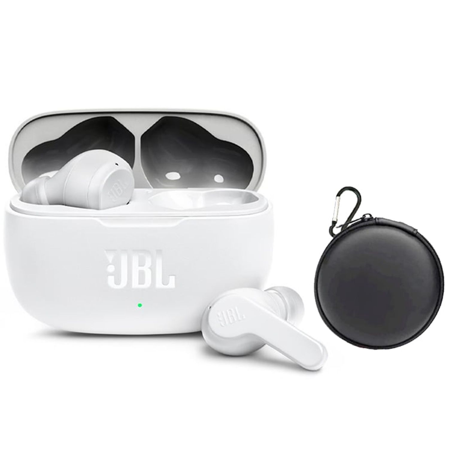 JBL Audífonos Bluetooth JBL WAVE 200TWS - Blanco y Estuche