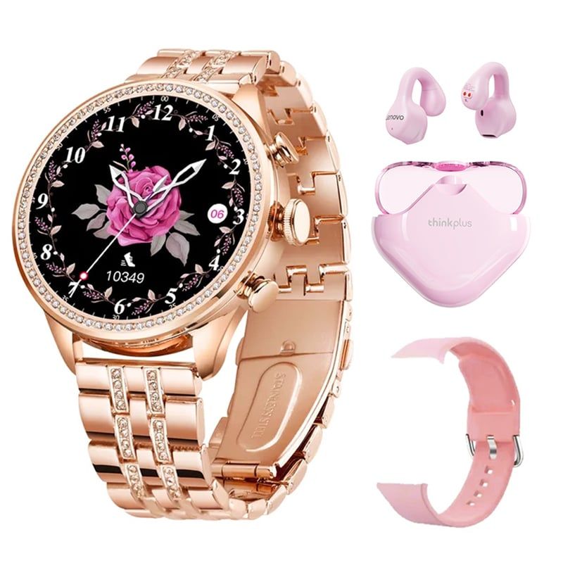 LENOVO - Audífonos Lenovo XT61-Rosa y Toumi GT-Q-P Reloj inteligente