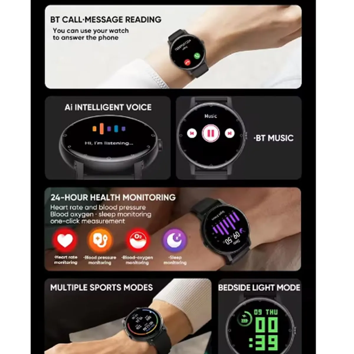 LENOVO - Audífonos Lenovo LP40 Pro B  Bluetooth y Fit Pro-W Reloj inteligente