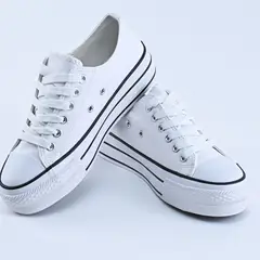 HERIEL - Zapatillas Urbanas Ecocuero Blancas