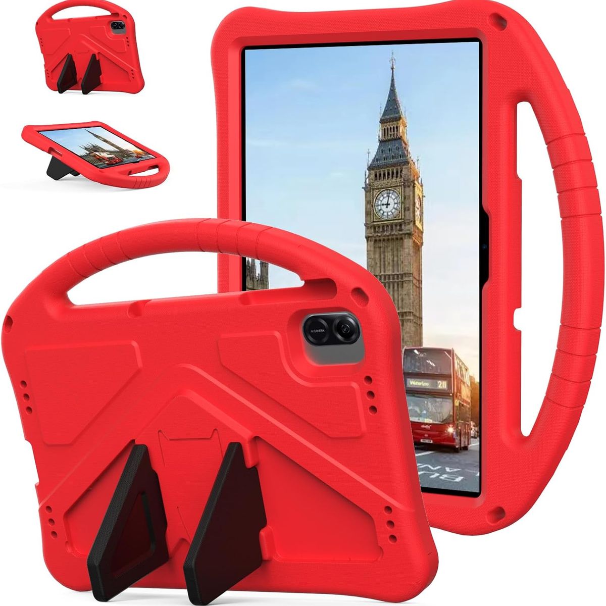 GENERICO - Funda De Goma Compatible Con Honor Pad X8A 11 Rojo