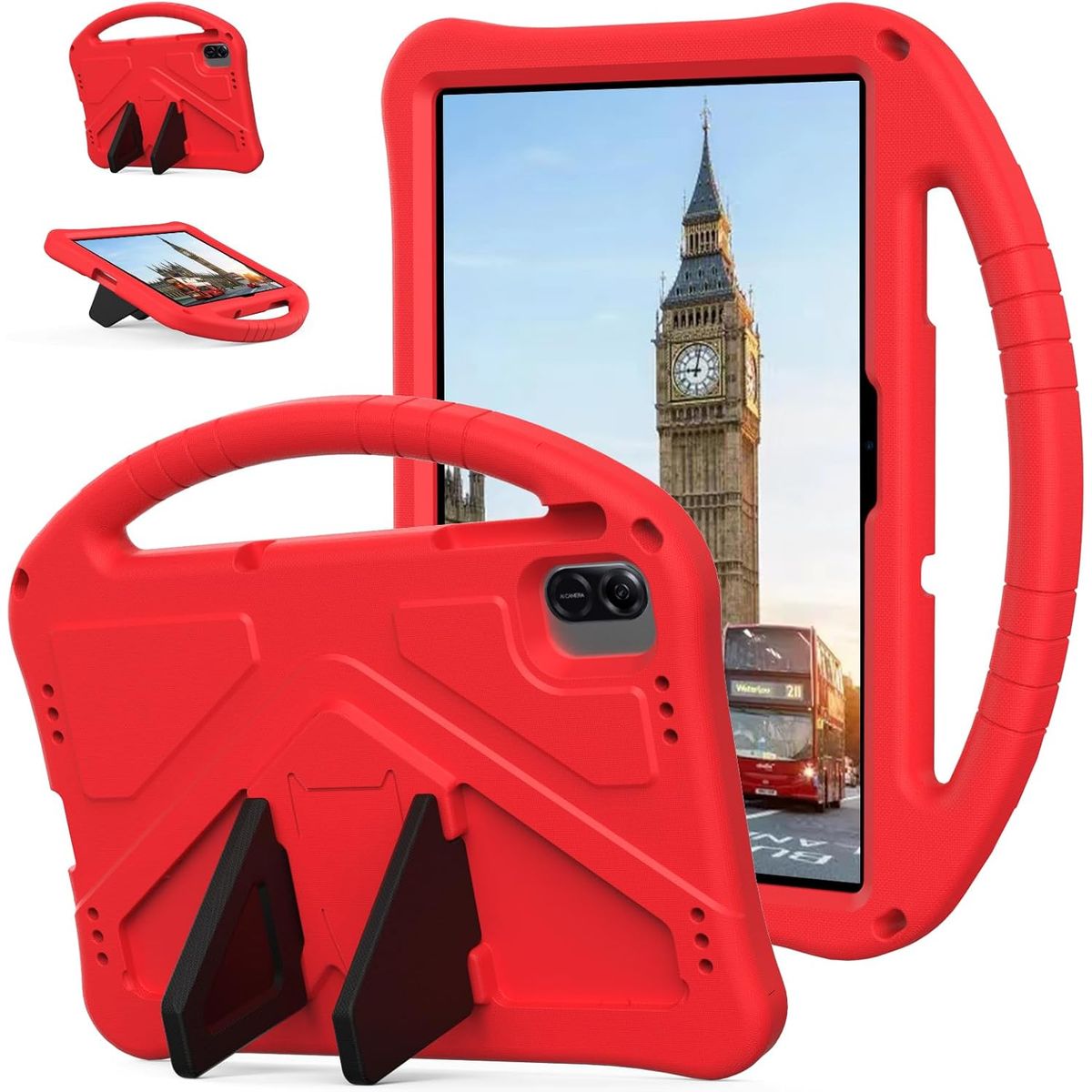 GENERICO - Funda De Goma Compatible Con Honor Pad X8A 11 Rojo